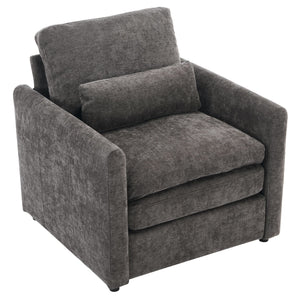 Cozy Upholstered Cushion Armchair For Living Room