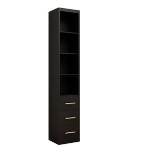85.04" Tall Storage Cabinet with Drawer and Shelves