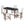 5 Piece Counter Height Dining Set, Bar Table With 4 Upholstered Chairs