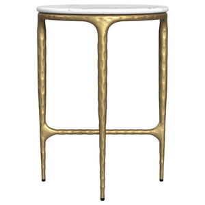 Prussia - Round Side Table - White Marble