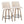 Toriano - Contemporary Fixed-Height Counter Stool & Swivel With Round Footrest (Set of 2)