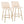 Toriano - Contemporary, Fixed Height Counter Stool With Swivel With Round Footrest (Set of 2)