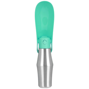 25OZ Portable Dog Water Bottle Foldable Stainless Steel Water Dispenser Leak-Proof Design for Dog Walking Traveling Hiking Outdoor Activities