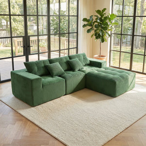 101" L-Shaped Modular Compression Sofa