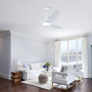 52 Inch ABS Blades Ceiling Fan with LED Light Kit