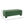 Green Storage Ottoman Bench, PU Upholstered Footrest with Solid Wood Legs