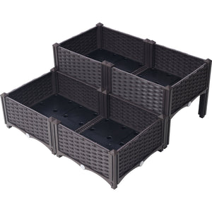 4 Piece Raised Garden Bed with Legs