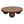 Solid Wood Central Ball Table, Chestnut