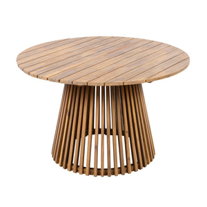 Patio Set Outdoor Acacia Wood Furniture Sets - Braided Dining Chairs and Patio Dining Table