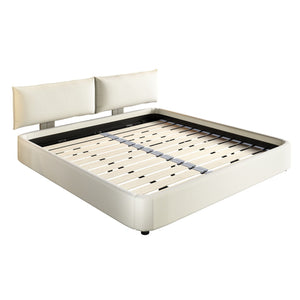 Cloud Bed Frame With Oversized Padded Movable Headboard
