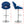 Bar Stools Set of 2 - Adjustable Barstools with Back and Footrest