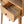 Solid Wood Mini Curved Oak-ish Console Table