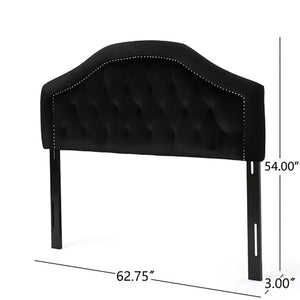 Kaarina Contemporary Tufted Fabric Headboard