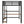 Loft Bed With Built In Desk And Storage Shelves, Full Size - Black