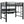 Ranier - Full Workstation Loft Bed, Full Length Desk, Safety Rails And Storage Shelves - Black
