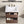 Bathroom Vanity With Basin Wall Hang Storage - Brown / Brown / White