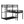 L-Shaped Triple Twin Size Bunk Bed, Industrial Design With Integrated Ladder And Full Length Guardrails - Black