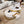 Round Nesting Coffee Table with Drawers - Golden / White