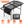 Foldable Camping Table Collapsible Picnic Aluminum Alloy Grill Stand BBQ Table with 66LBS Max Load Adjustable Height 2 Side Wing Trays Storage Net