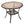 Outdoor Table With Woven Rattan Design - Brown