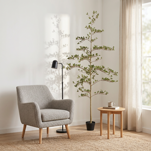 6ft Artificial Olive Tree, Realistic Faux Potted Plant
