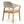 Indoor Upholstered Dining Chair Set of 2 - Oatmeal / Teak