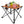 2Pcs Foldable Camping Table Portable Picnic Table Lightweight Travel Desk with 2 Cup Holders/Table Carrying Bag