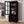 Black Tall Storage Cabinet with Glass Door & 2 Drawers