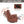 Red Genuine Leather Heat Massage Manual Recliner Chair