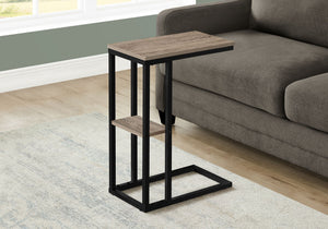 Accent Table, C-Shaped, Marble Look Contemporary & Modern Convenient Design