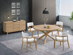 Kasem Server in Oak Finish