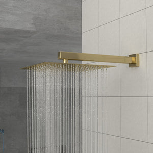 Dual Shower Head 10" Wall Mounted Square Shower System