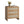 Rattan Nightstand Set of 2 with 3 Drawers in Caramel Oak