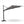 Round Cantilever Patio Umbrella With 360 Rotation & Infinite Tilt Adjustment