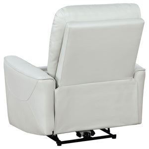 Dove Upholstered Power Recliner Chair With Smooth Power Recline And USB Charging - Gray