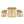 Natural Color Rubber Wood Dining Set with Plastic Rattan