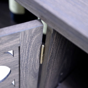 3 Door Mirrored Sideboard Cabinet With Adjustable Shelves