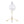 Eileen Contemporary Task Lamp in Gold Metal and White Shade