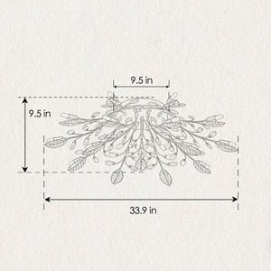15-Light Chandelier Crystal Ceiling Lamp