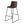 Bar Height Office Chair with Curved Backrest and Leather-Look Upholstery