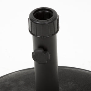 Stylish Concrete Umbrella Base with Iron Support Pole
