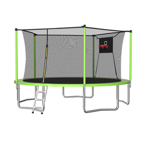 14FT Sports Fitness Trampoline with Enclosure Net