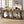 Extra Long Console Table With 2 Tier Storage Shelves For Living Entryway - Brown / Black