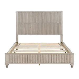 Platform Bed Frame & Tall Headboard