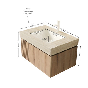 MURI 30" Bathroom Vanity & Sink