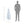HOMCOM 5' Snow Flocked Artificial Pencil Christmas Tree