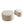 Modern Upholstered Round Coffee Table For Living Room (Set of 2)