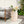 Outdoor / Indoor Lightweight Concrete Side Table, Cylinder Travertine Finish Accent Table - Beige
