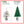 3FT Flocked Christmas Tree with Pot Base