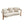 Luxe 76.5 in. Curved 3 Seater Modern Upholstered Chenille Sofa